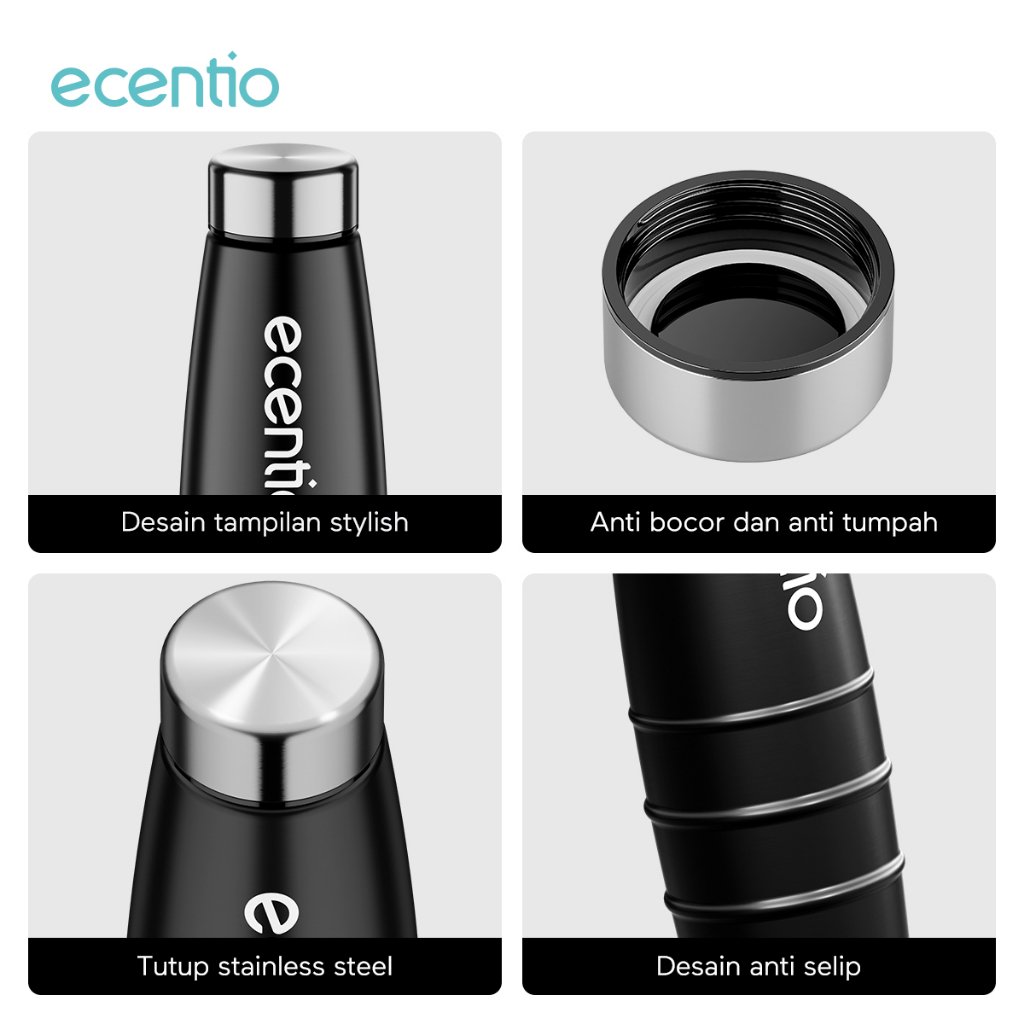 Ecentio tumbler hitam