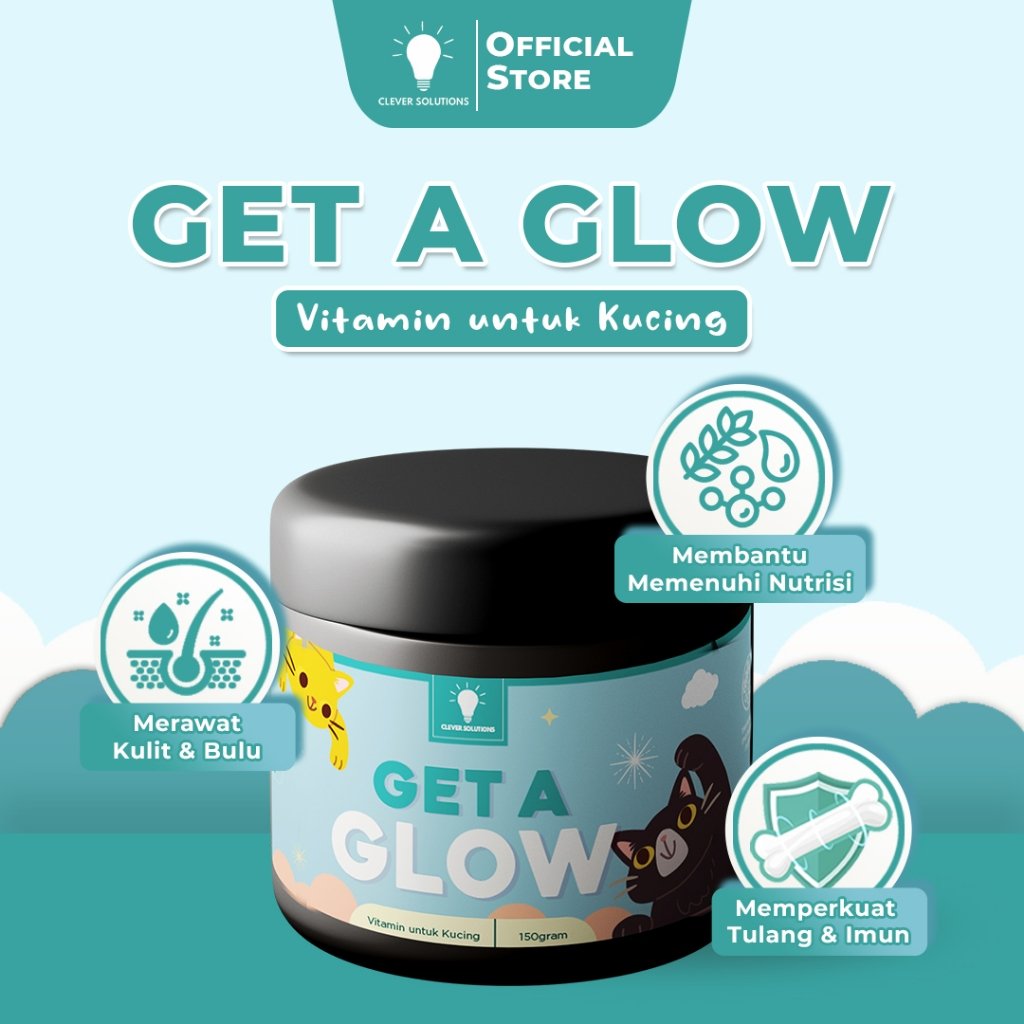 Get a glow vit kucing