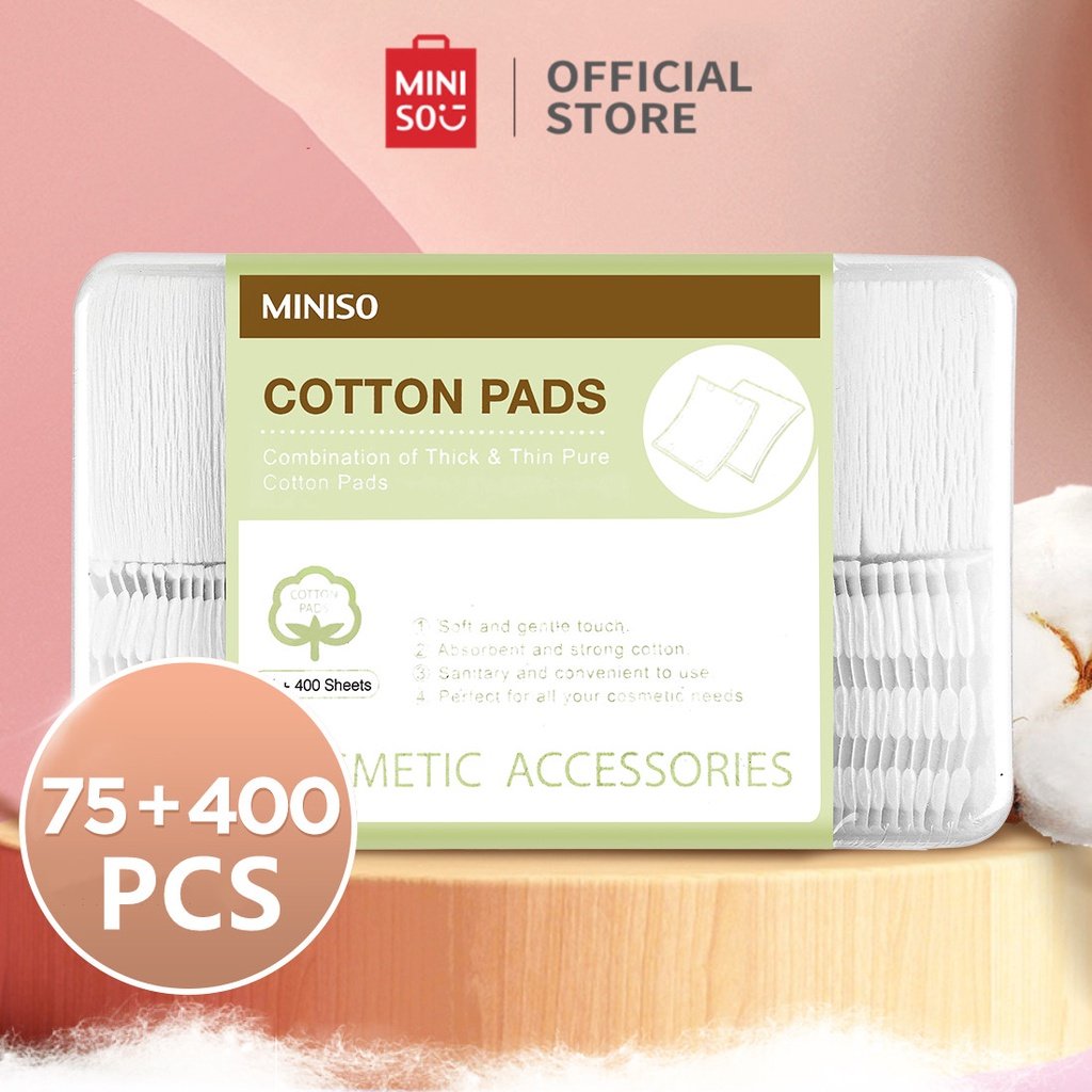 Miniso cotton pads isi 475 pcs kapas