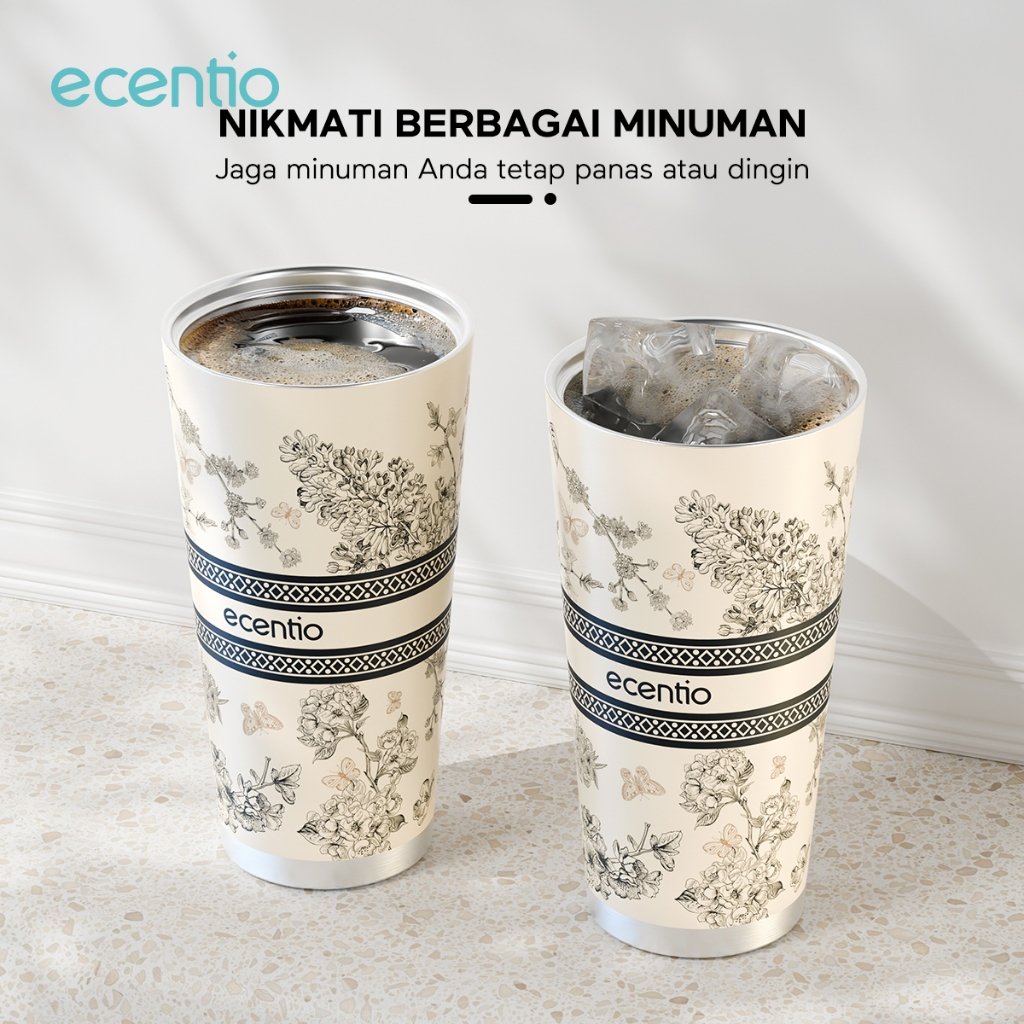 Ecentio tumbler coklat